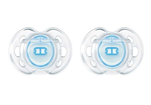 Tommee Tippee de 0 a 6 meses mais perto da chupeta do estilo de ar da natureza-2 pacote azul