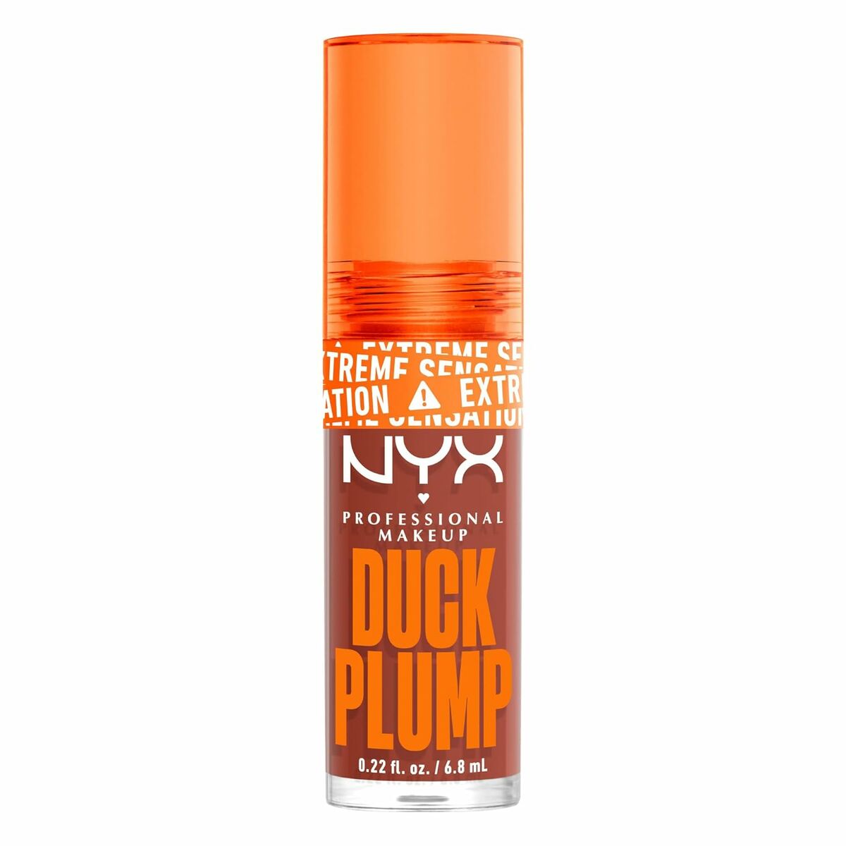 Lip-Gloss NYX Duck Plump Brown от аплодисменти 6,8 ml