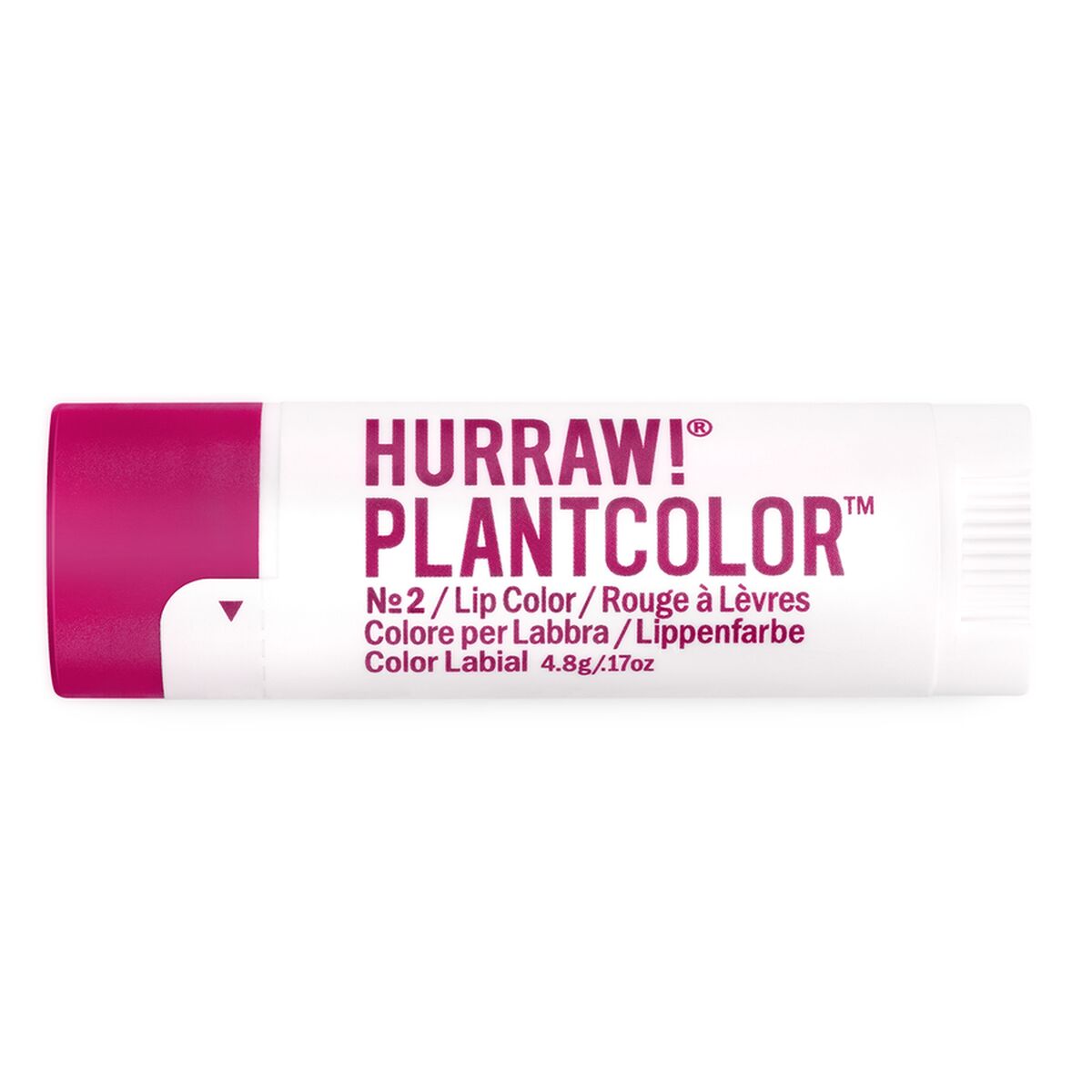 Balsamo per labbra colorato Hurraw! PlantColor nº 2 4,8 g Stick