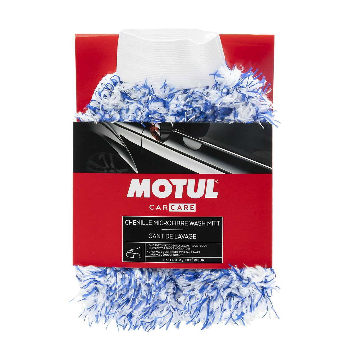 MicrofiBre Cleaning Cloth Motul MTL111022 Blue / White Cotton Washable Glove De kliar inte eller skadar ytor