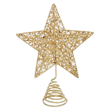 Gisela Graham Gold Glitter Top Star