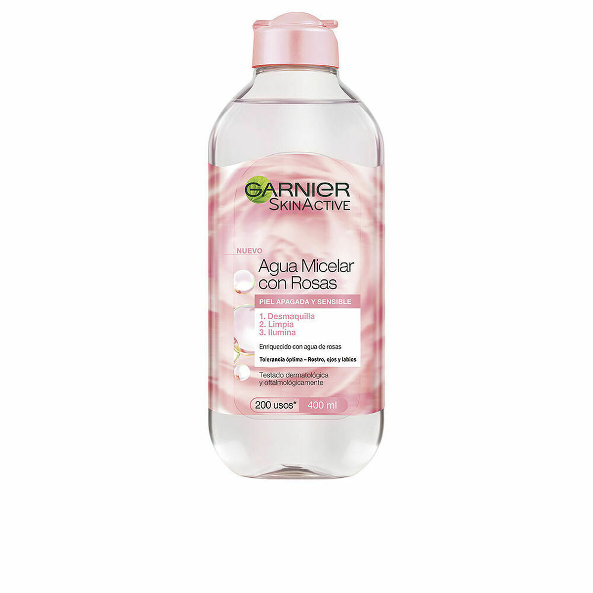 Make Up Remover Water micellaire Garnier Skinactive Agua Rosas Rose Eau 400 ml