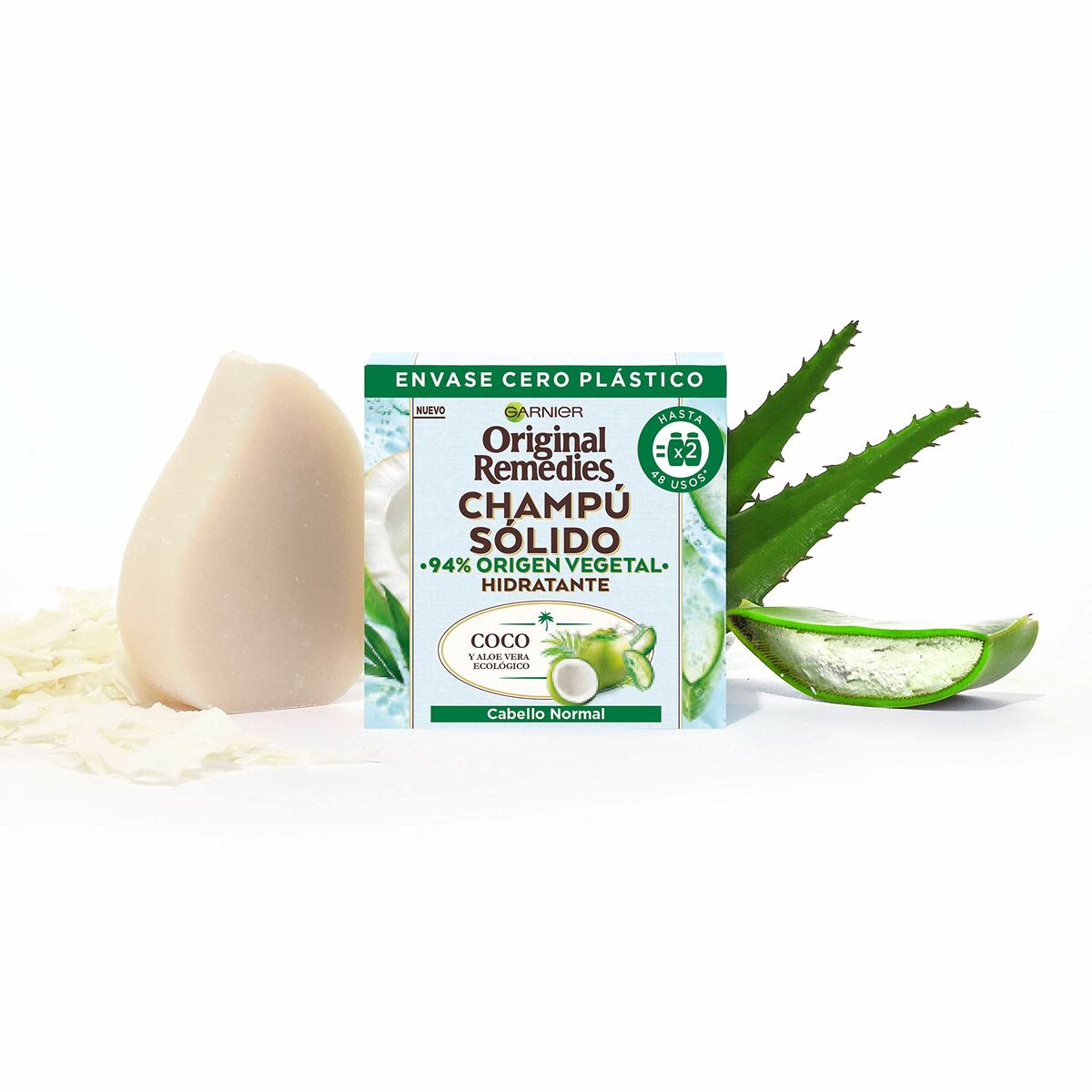 Shampoo Bar Garnier Original Remedies Moisturizing Coconut Aloe Vera 60 g