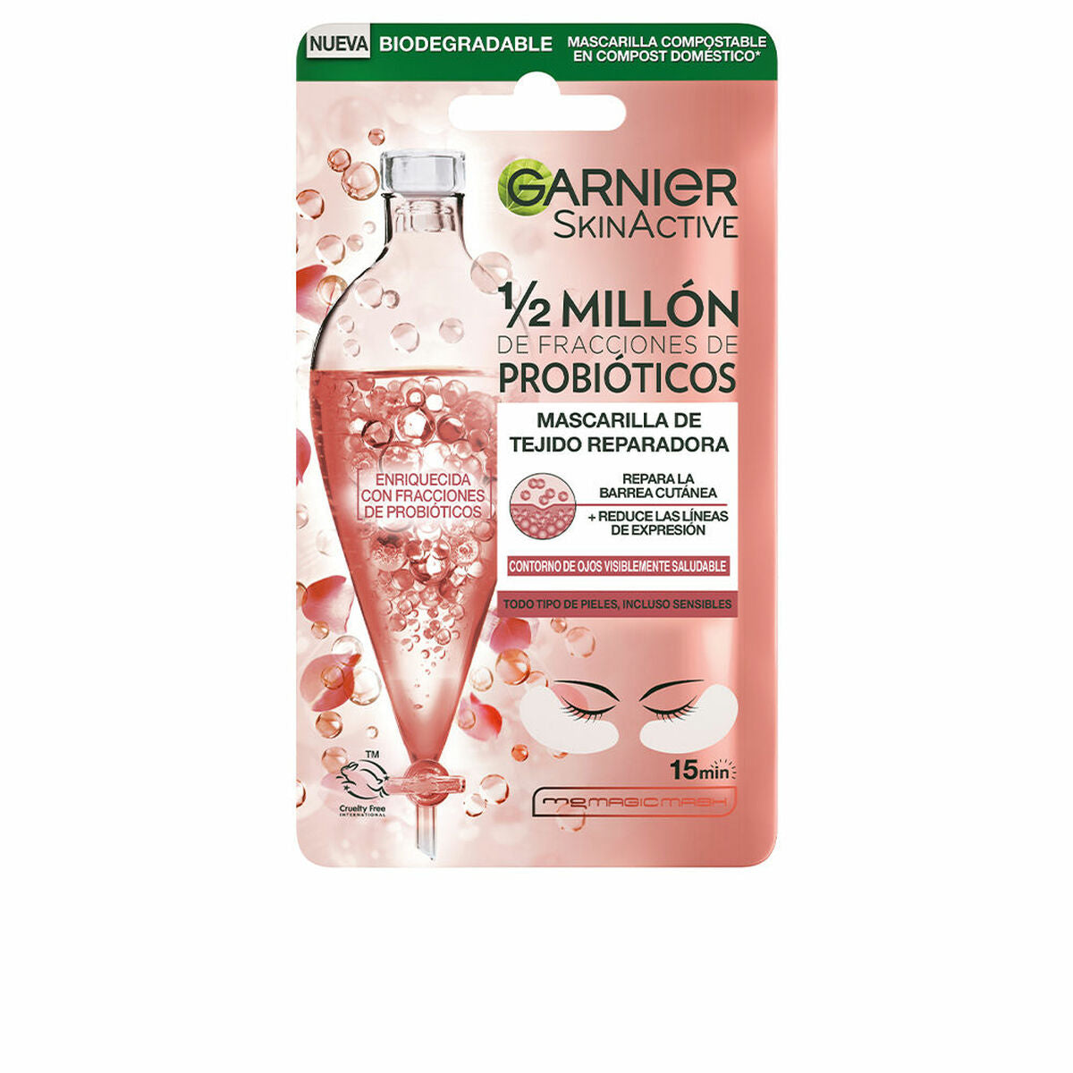 Reparere maske Garnier Skinactive Probiotics (2 enheter)