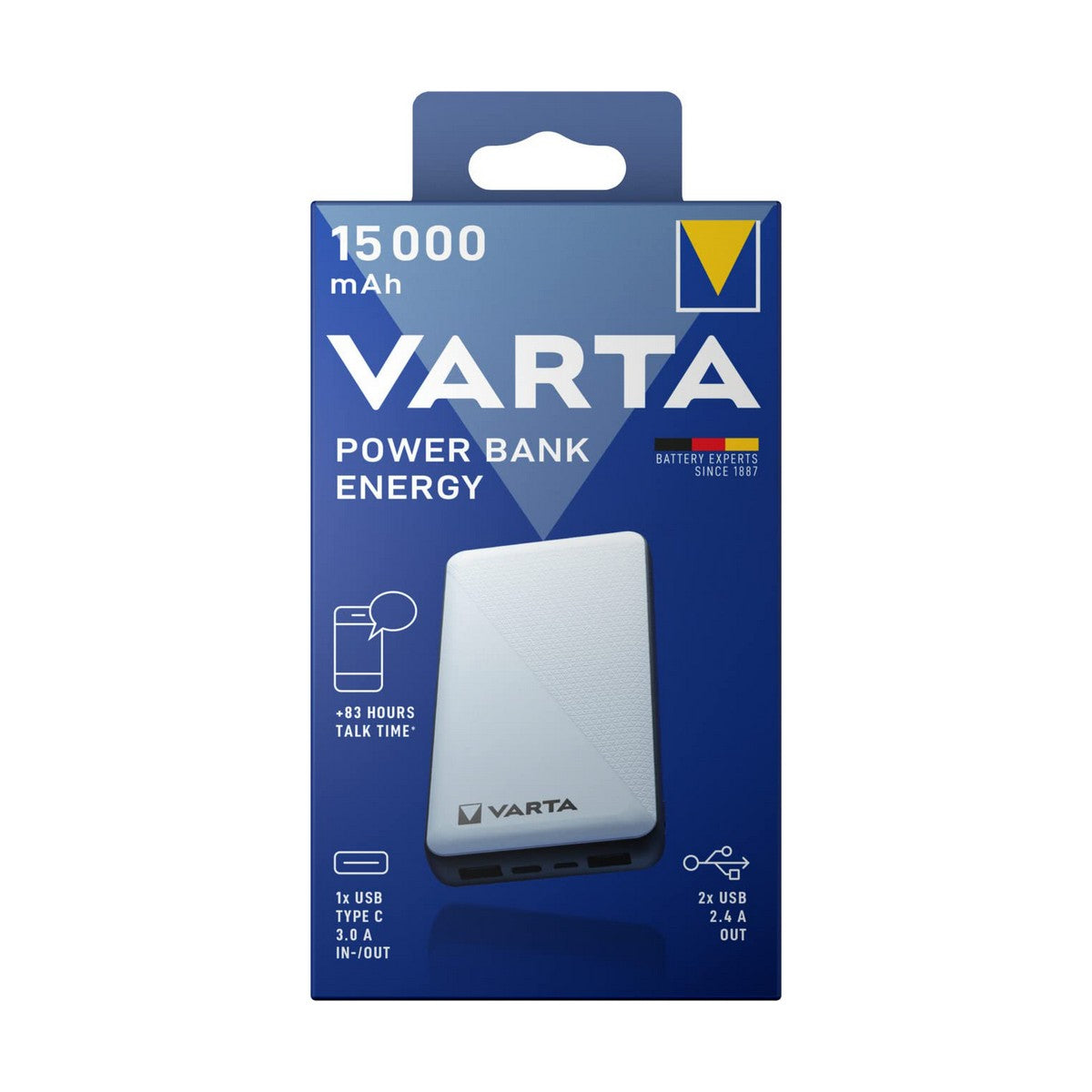 Banque de puissance Varta Energy 15000 noir / blanc 15000 mAh
