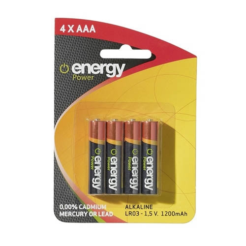 Energimakt 4XAAA Alkalinbatteri