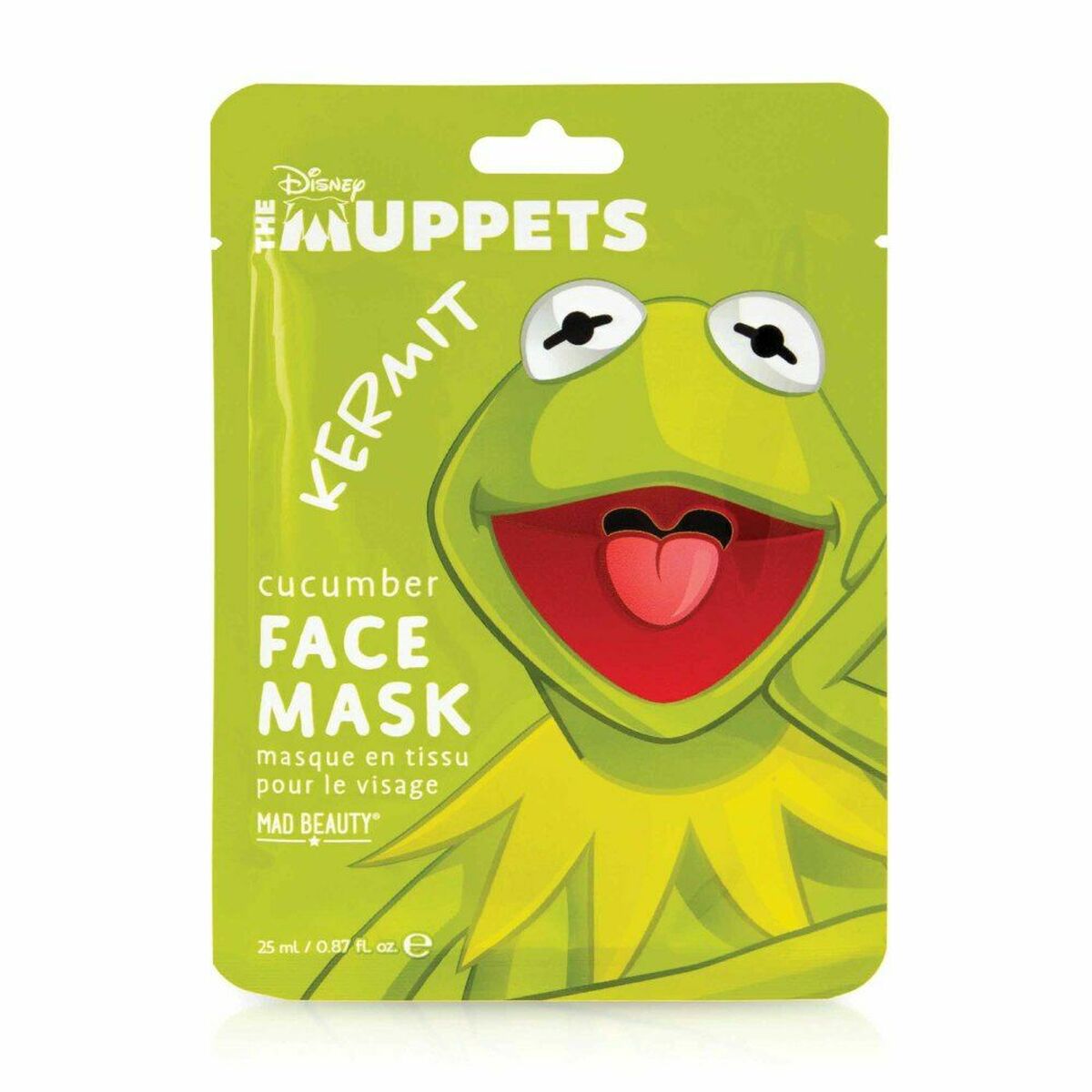 Masque facial Mad Beauty The Muppets Kermit Cucumber (25 ml)