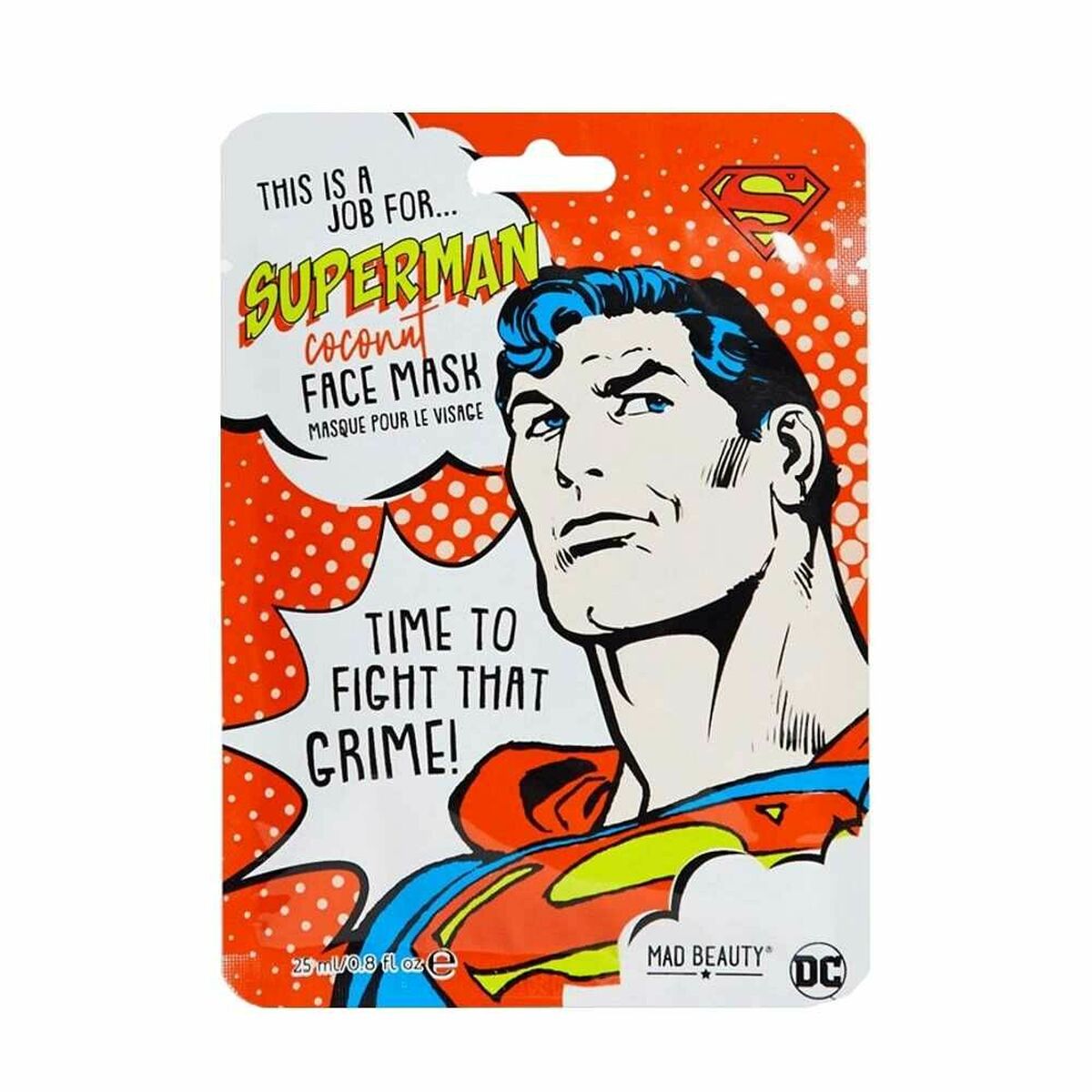 Gesichtsmaske verrückte Schönheit DC Superman (25 ml)