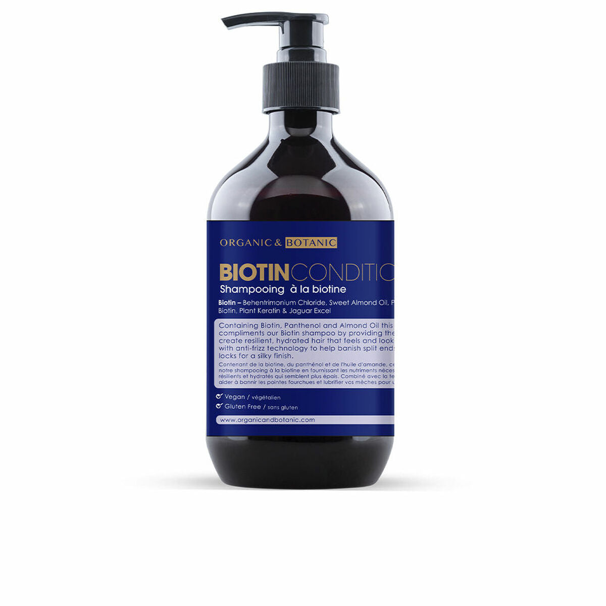 Conditionneur bio et biotine botanique (500 ml)