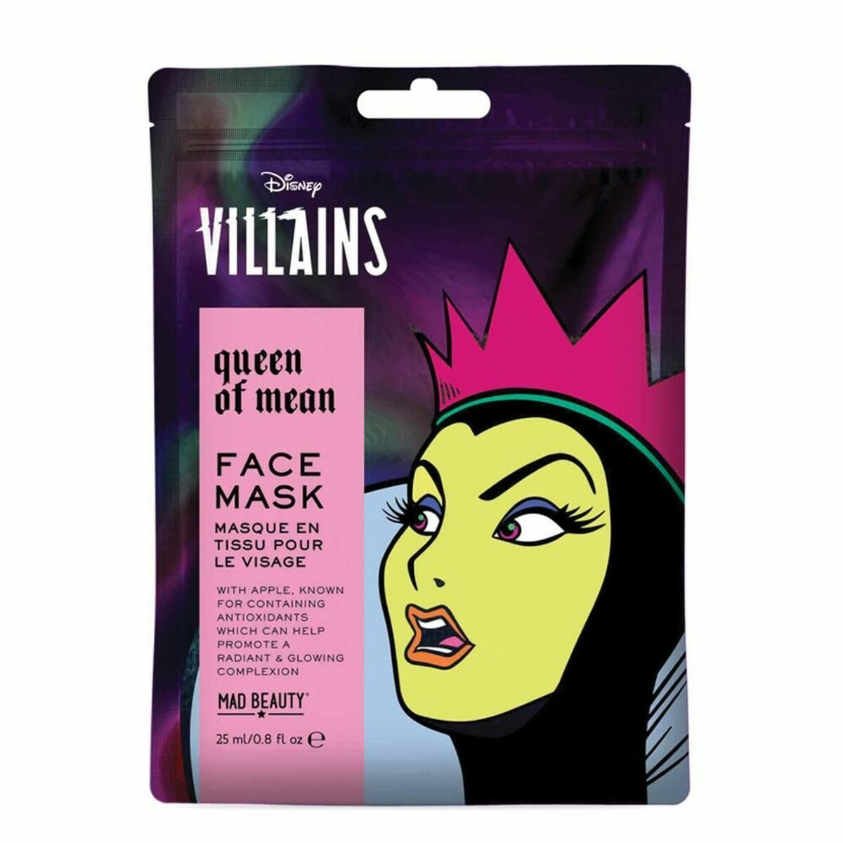 Gesichtsmaske verrückte Schönheit Disney Bösewichte böse Königin (25 ml)