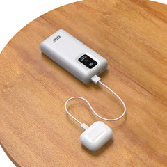 PowerBank goms oppladbar hvit USB-C