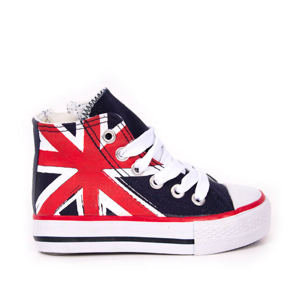 Feferoni Child's Shoe - With Flag - Navy