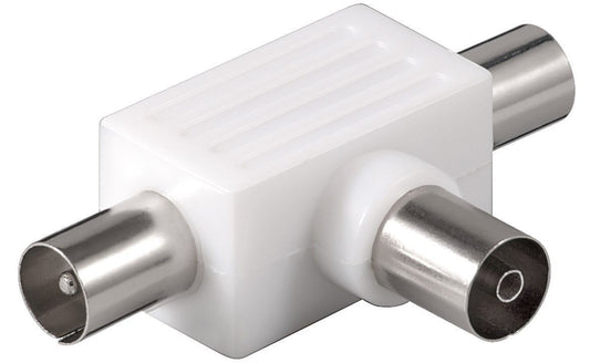 Goobay Antenna splitter T-Adapter - 2 he / 1 she