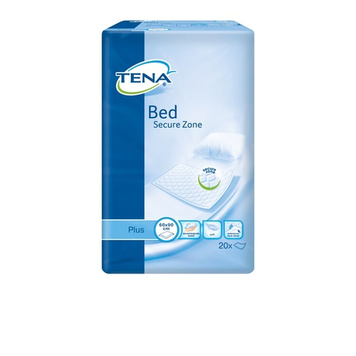 Προστατέψτε την ακράτεια προστάτη Tena Secure Zone Plus 60 x 90 cm 20 μονάδες