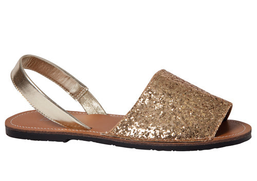 Duffy Sandal - Gold glitter