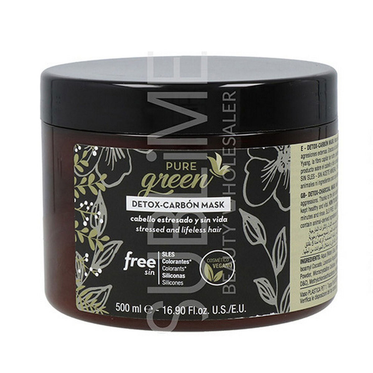 Maschera per capelli Pure Green Detox Carbon (500 ml)