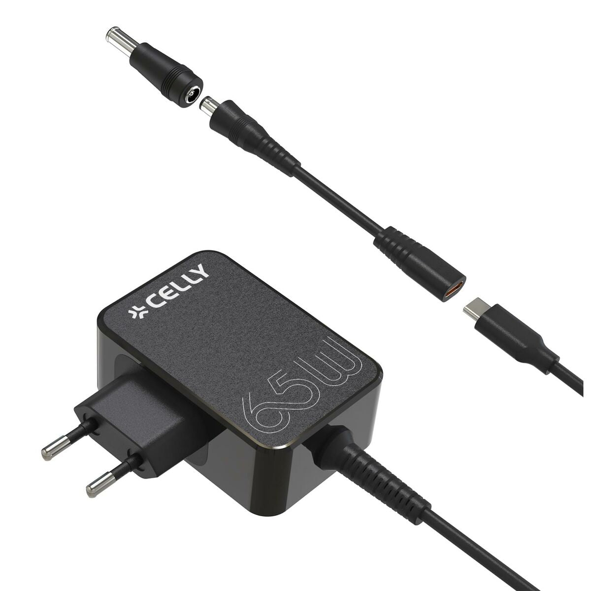 Charger mural Cely TCTIPS65WBK Black 65 W
