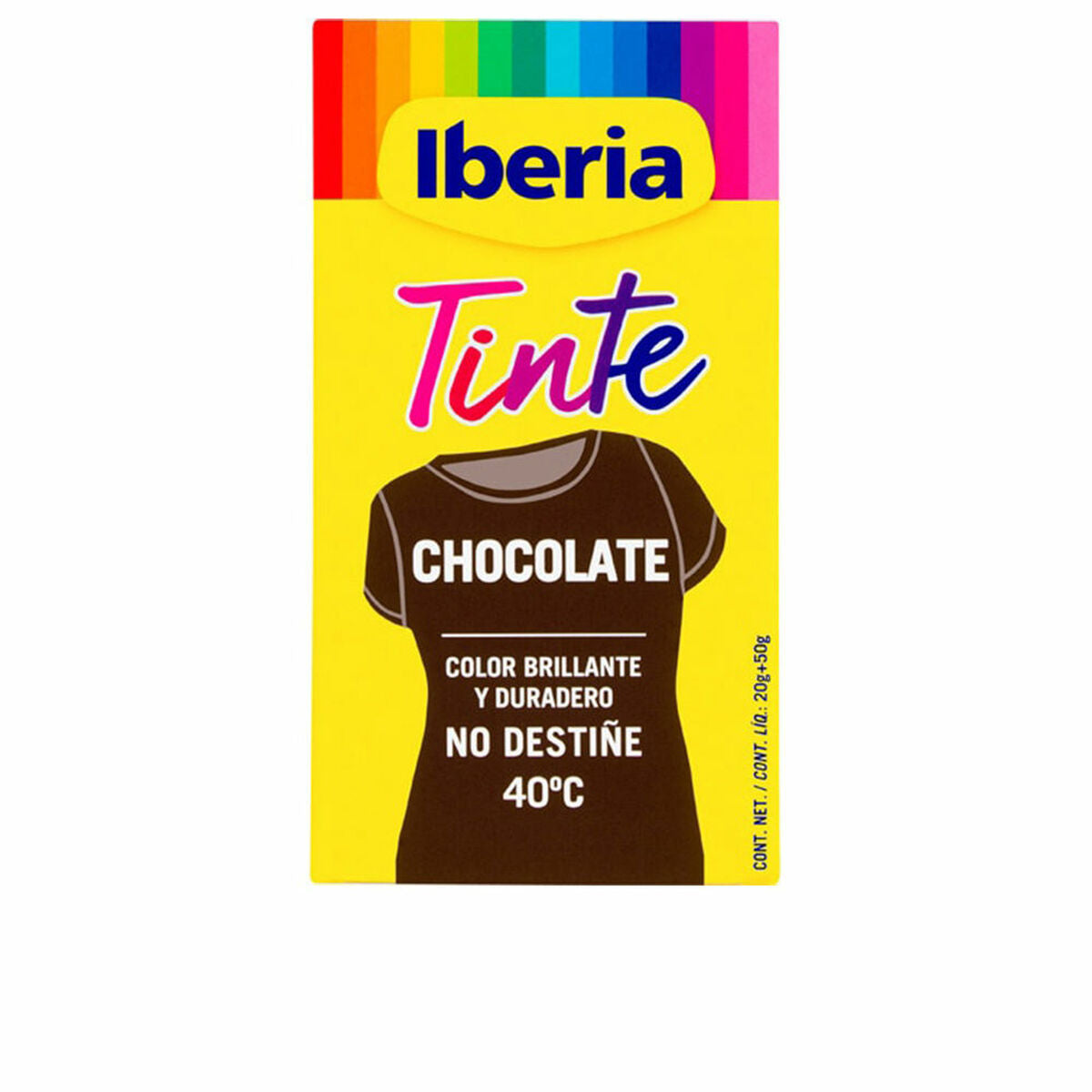 Ρούχα βαφής χρωματιστές Iberia σοκολάτα 70 g