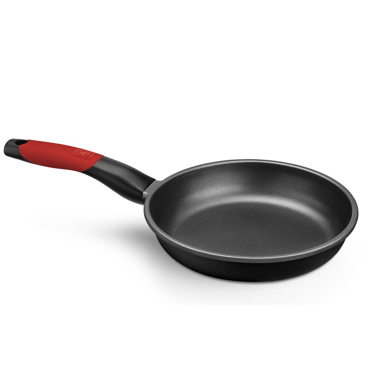 Non-stick frying pan BRA A411224 Black Red Stainless steel Aluminium