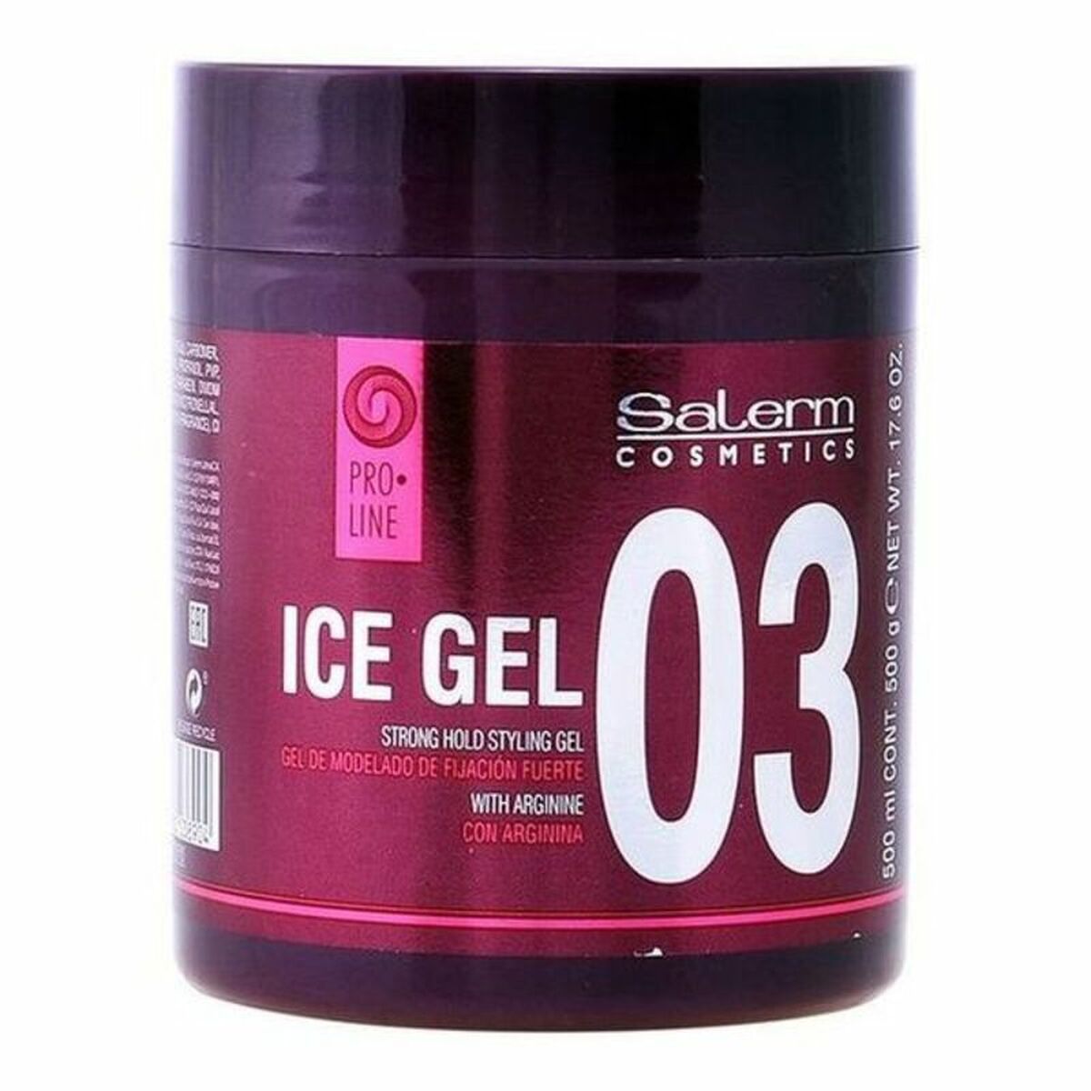 Ισχυρή συγκράτηση γέλη πάγου πάγου Salerm Gel (500 mL)