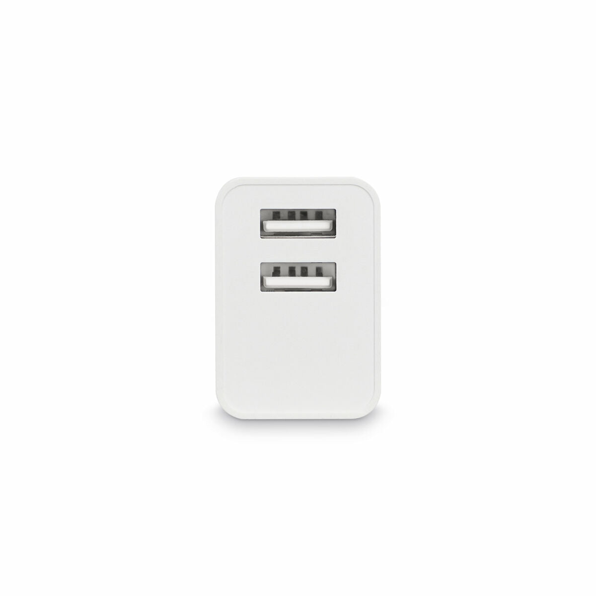 Charger mural KSIX 2 USB 2.4A blanc