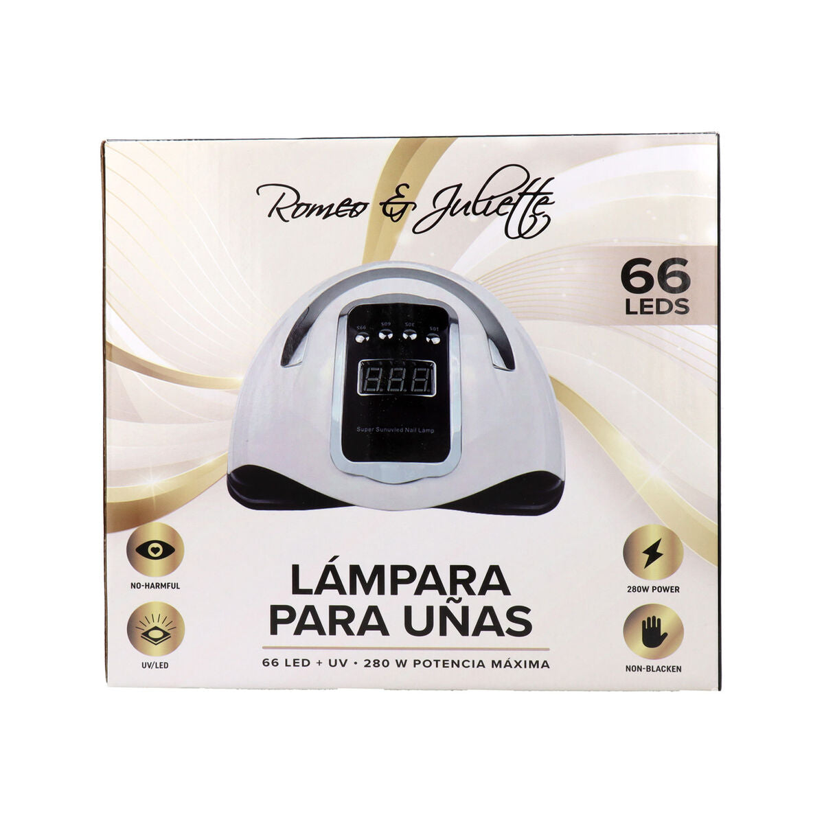 Lampa UV cu LED pentru unghii Albi Pro 280 W alb