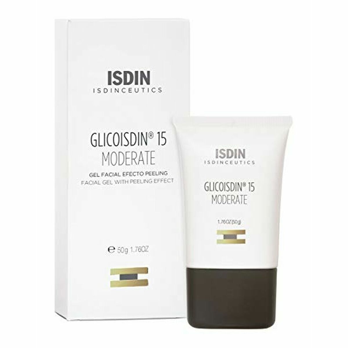 Почистващо лице на лицето Isdin Glicoisdin 15 умерено (50 ml)