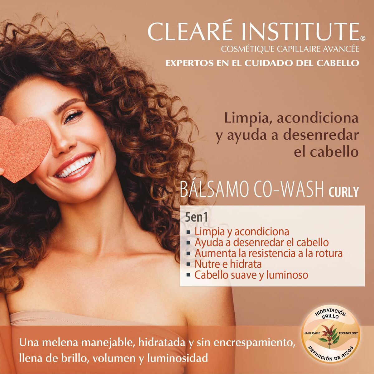 Curl Definire Fluid Clearé Institute Wash Curly 300 ml