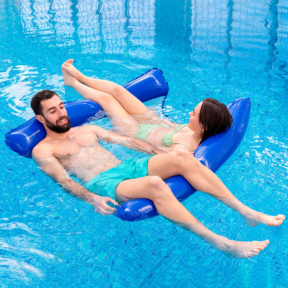 Doppelte schwimmende Wasserhängematte für Swimmingpool Twolok Innovagoods