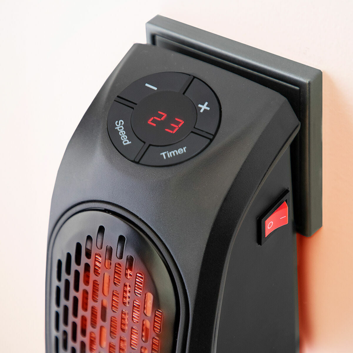 Tragbare Mini -Steckerheizung Heatpod Innovagoods 400 W.