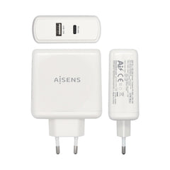 USB nástěnná nabíječka Aisens PD 3.0 USB-C 57 W White