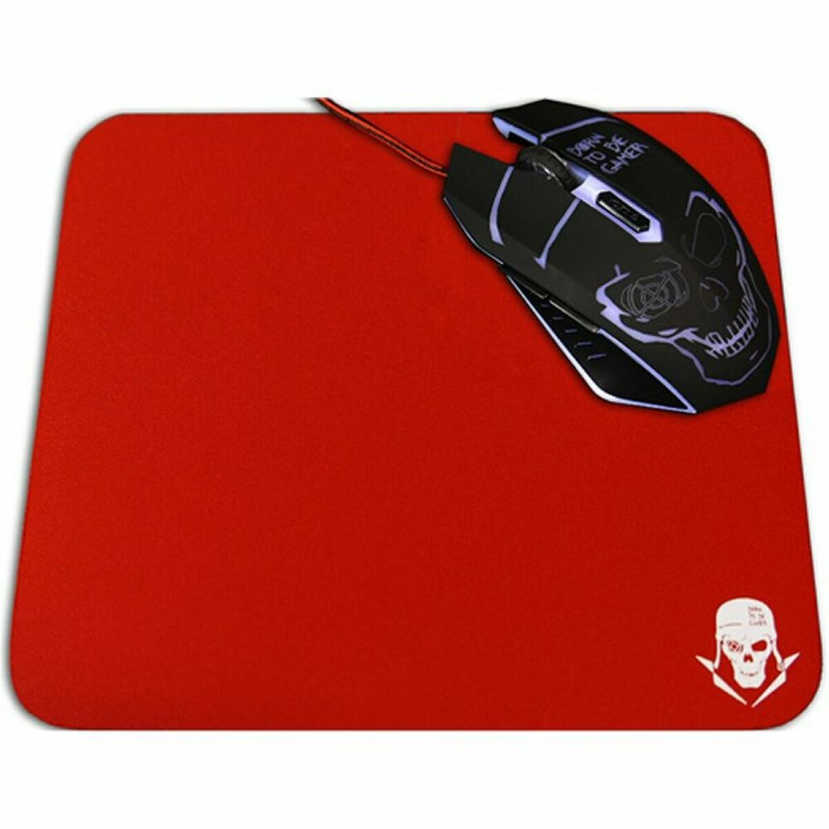 Gaming myszy myszy SkullKiller GMPR1 nie-pośpieszowy czerwony