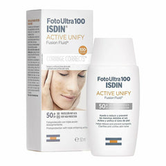 Gesichtssonnencreme Isdin Foto Ultra 100 Active Unify Anti-Brown Spot-Behandlung SPF 50+ (50 ml)