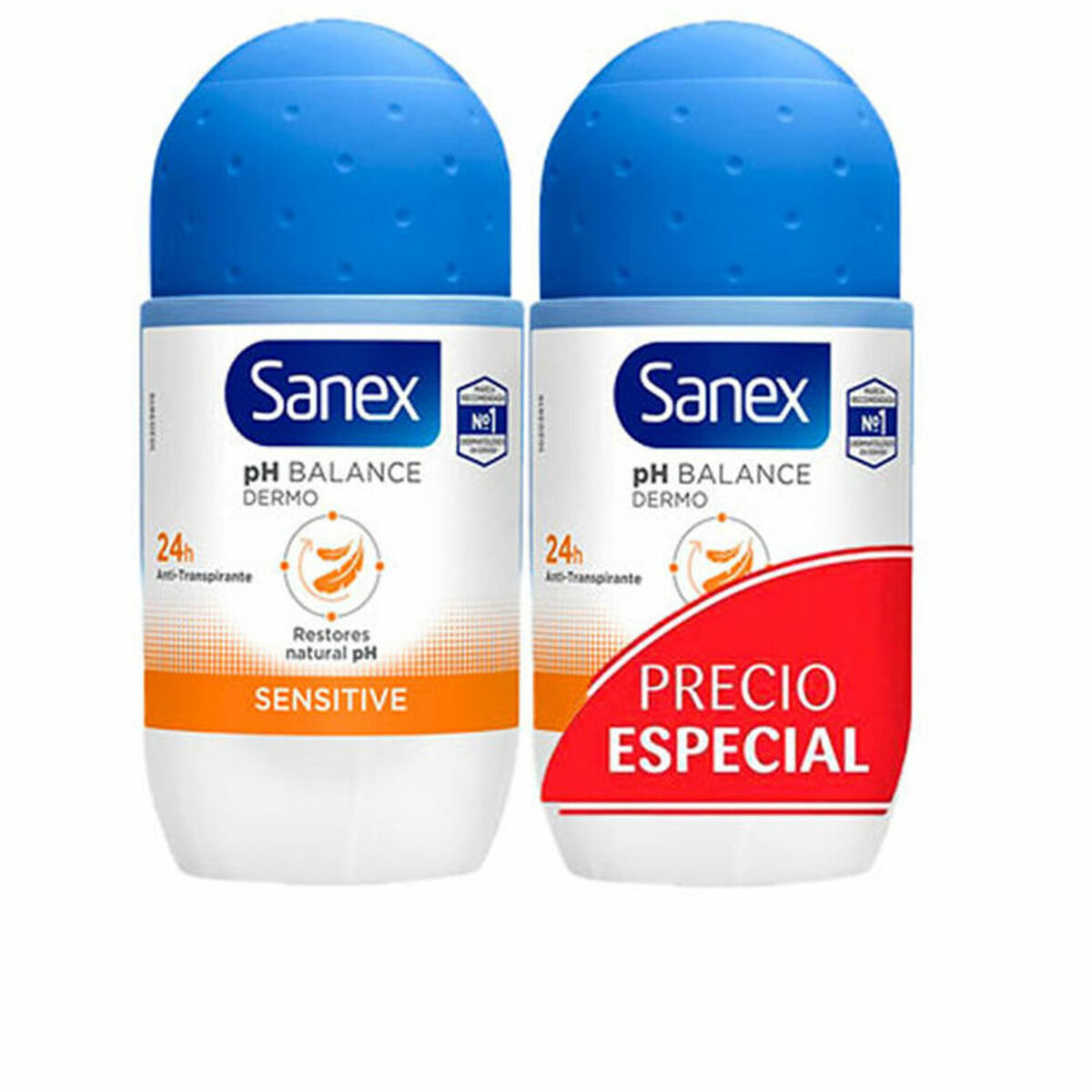 Déodorant Sanex Roll-On Sensitif 2 x 50 ml