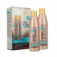 Zestaw keratyny szamponu i odżywki Kativa Post Alisado (2 UDS)
