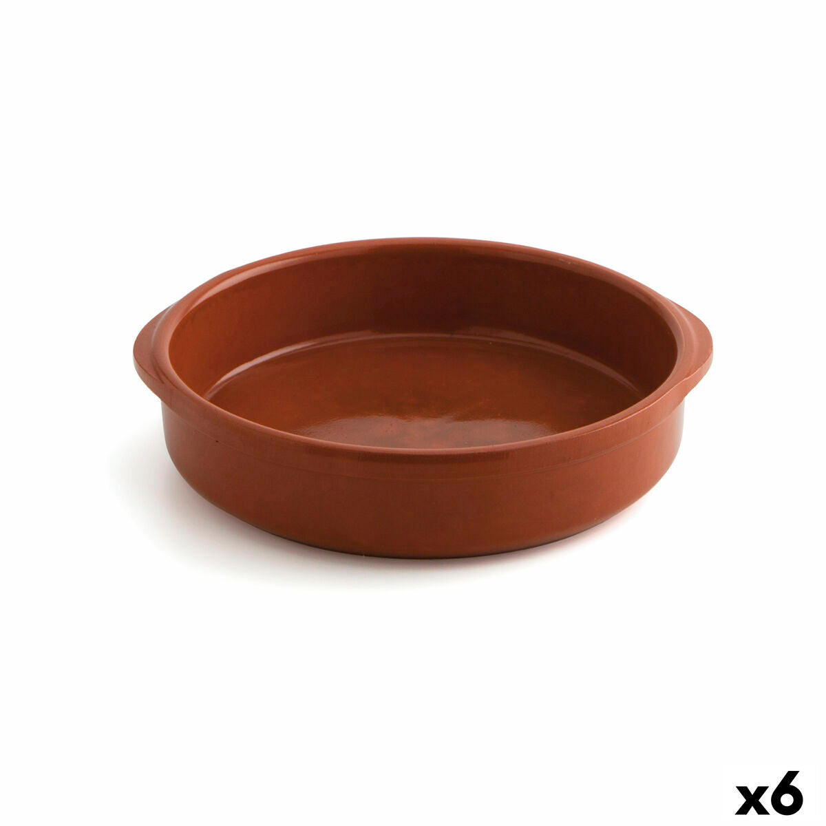 Casseruola raimundo marrone ceramico (24 cm) (6 unità)
