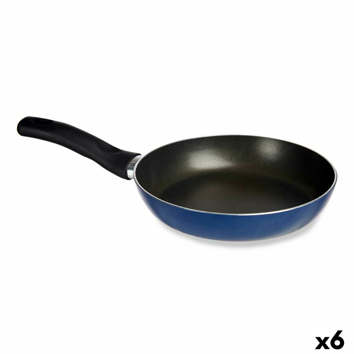 Pan 28 cm blå aluminium (6 enheter)