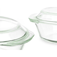 Topf -Borosilikat -Glas transparent 700 ml 1 l 1,5 l (4 Einheiten)