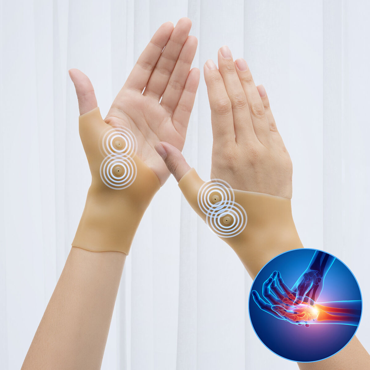 Compresia magnetică Suport pentru încheietura mâinii Imontic Innovagoods 2 unități