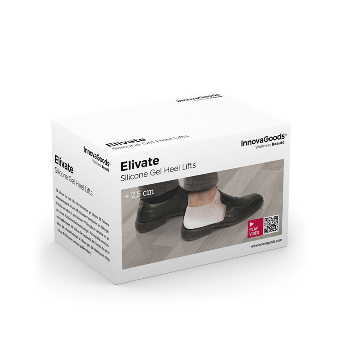 Silicone Gel Heel Lift Insols Elivate Innovagoods