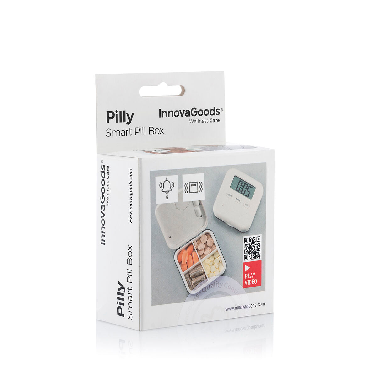 Elektronisk intelligent pillbox pilly innovagoods