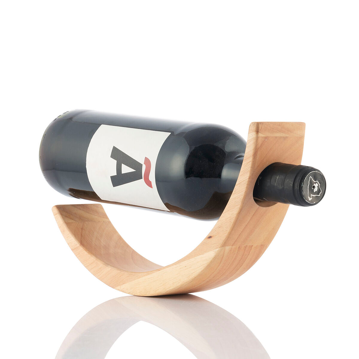 Плаващ дървен държач за бутилка вино Woolance Innovagoods