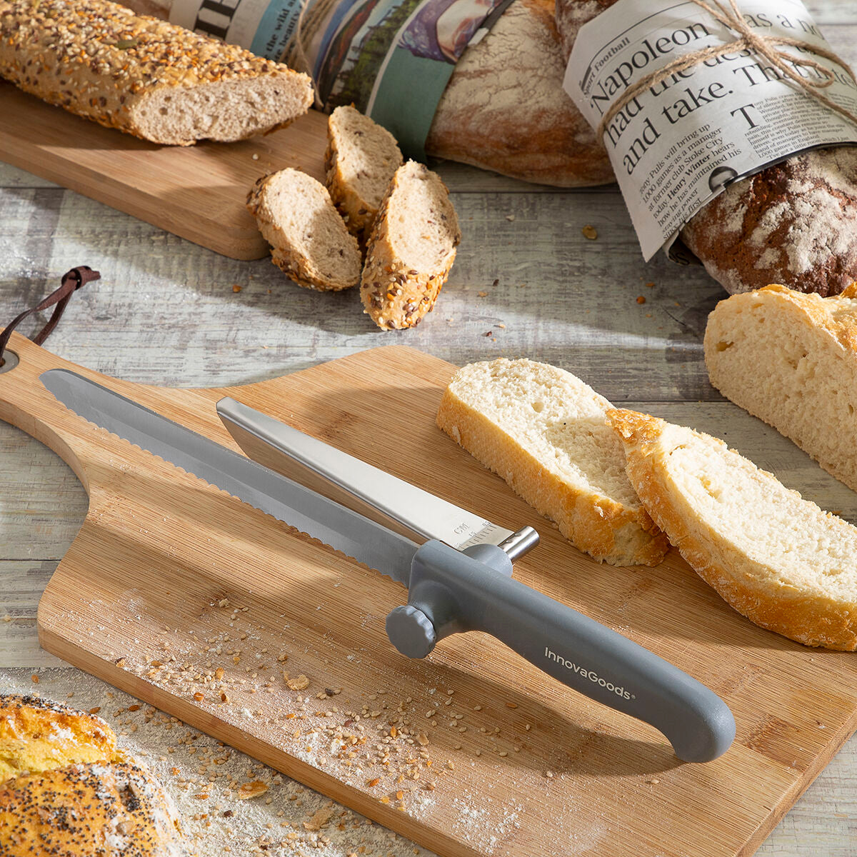 Coltello per pane con guida di taglio regolabile Kutway InnonnoGoods