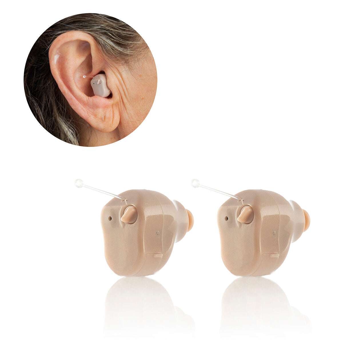 Amplificatore uditivo in-ear con accessori Heary Innovagoods 2 unità