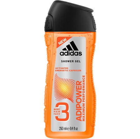 Adidas 3-в-1 Adipower душ гел-250 ml