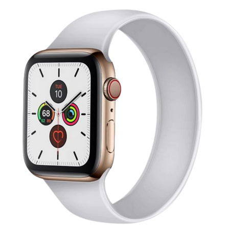 Apple Watch 42/44 mm σιλικόνη ζώνη λευκό