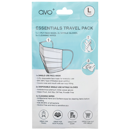 AVO+ Essentials Travel Set - velik