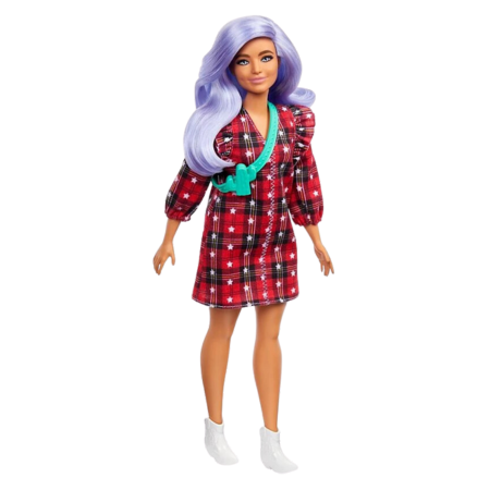 Mattel Barbie Fashionistas Puppe M. Purpur Haare