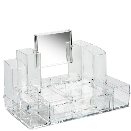 BasicPlus Makeup Organizer & Mirror