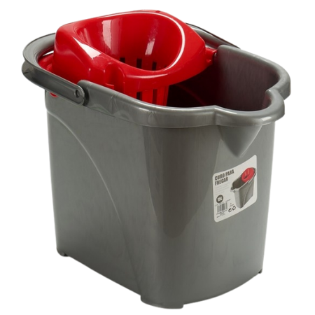 BasicPlus Mop Bucket with Drainer - 15 Liter